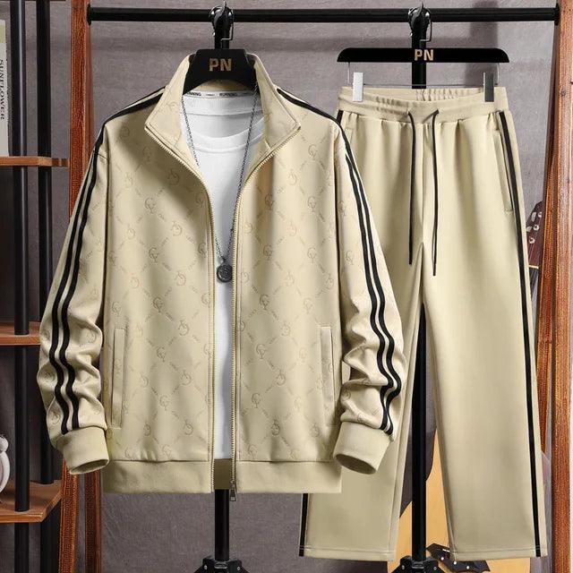 Men's Long Sleeve Hoodie & Pants Suit - Fashion Sports Set - ClubOn