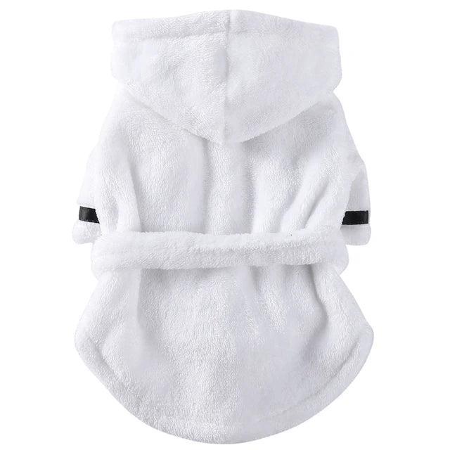Pet Dog Bathrobe with Hood | Soft Drying Towel for Dogs & Cats - ClubOn