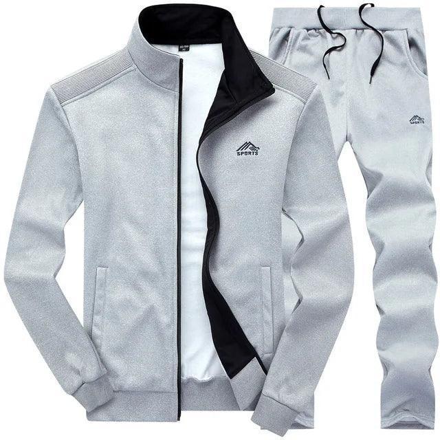 Men's Embroidery Jogging Tracksuit - Sportswear Set - ClubOn