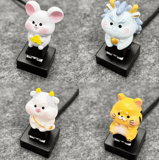 Mechanical Blue Axis External Computer Power Button – Creative Desktop Extension Switch - ClubOn