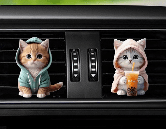 Cute Cat Car Aromatherapy Ornament – Air Outlet Decorative Air Freshener - ClubOn