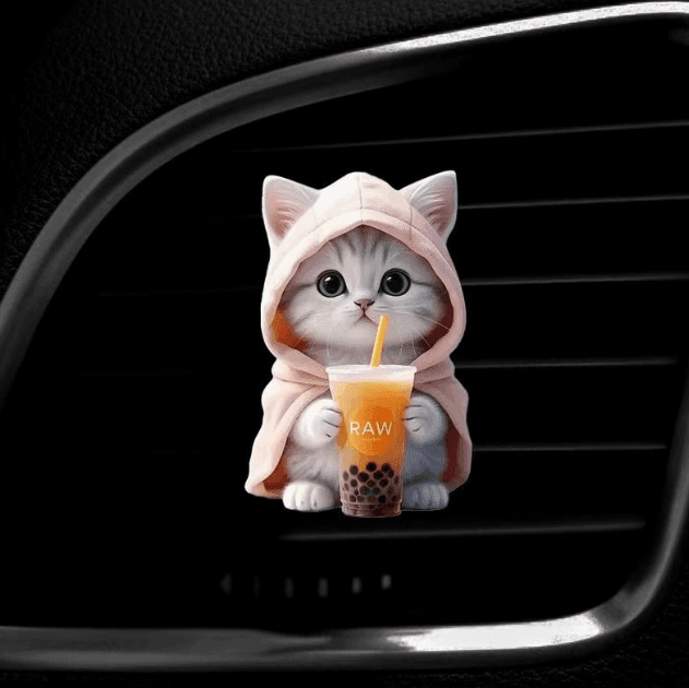 Cute Cat Car Aromatherapy Ornament – Air Outlet Decorative Air Freshener - ClubOn