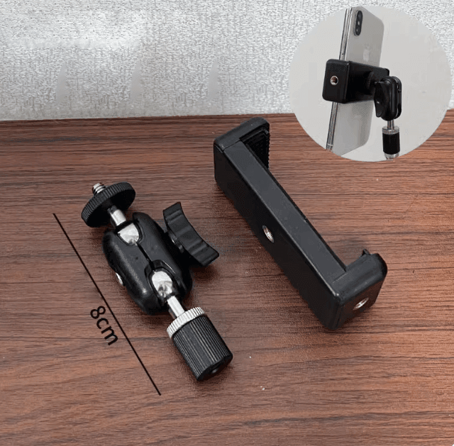 Live Broadcast Tripod Floor Stand – Mobile Holder with Metal Gimbal - ClubOn