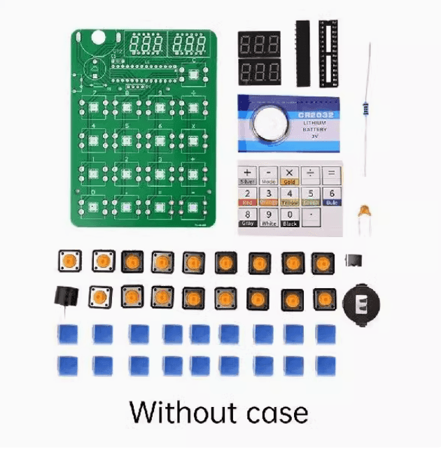 LED Digital Tube Display Calculator Kit – DIY Electronic Office Tool - ClubOn