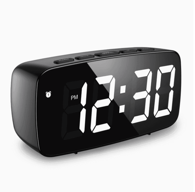 ORIA Digital LED Alarm Clock with Voice Control and Snooze Feature - ClubOn