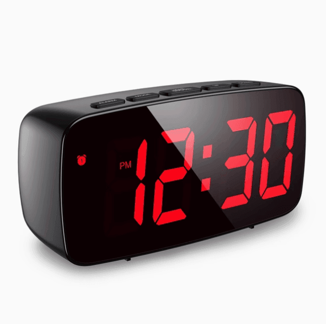 ORIA Digital LED Alarm Clock with Voice Control and Snooze Feature - ClubOn