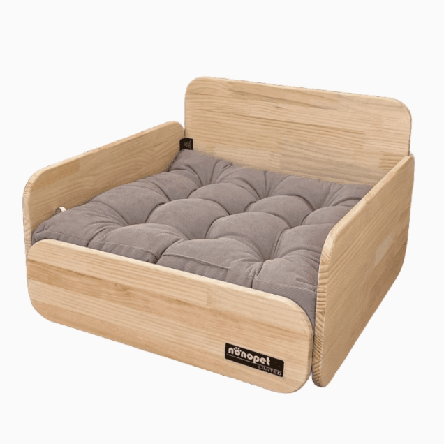 Pet Wooden Sofa Bed | Small Dog & Cat Cushion for All Seasons - ClubOn