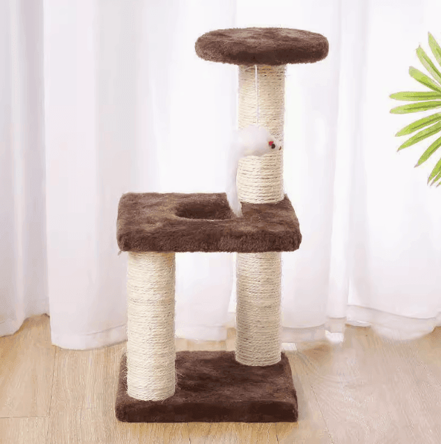 Multi-Level Cat Tree Climbing Frame | Pet Scratch Furniture Scratcher - ClubOn