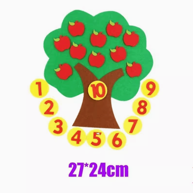 Kid Montessori Felt Finger Numbers Math Toy for Children - ClubOn