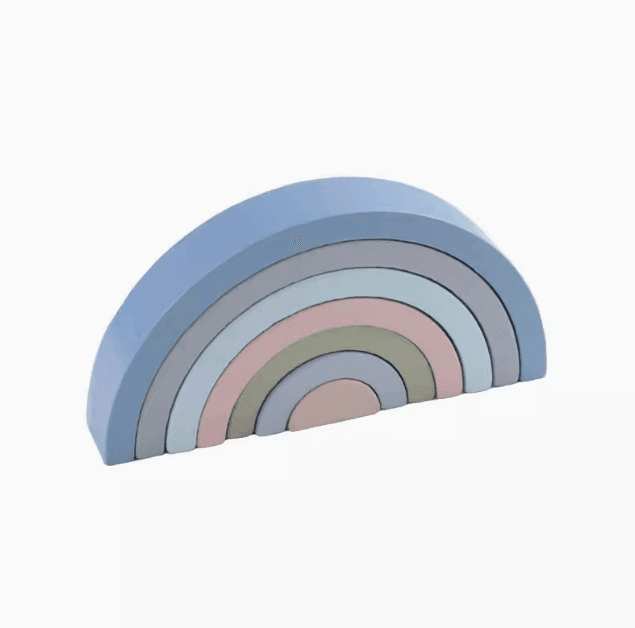 Montessori Wooden Burger Stacking Toy for Toddlers - Educational Playset - ClubOn