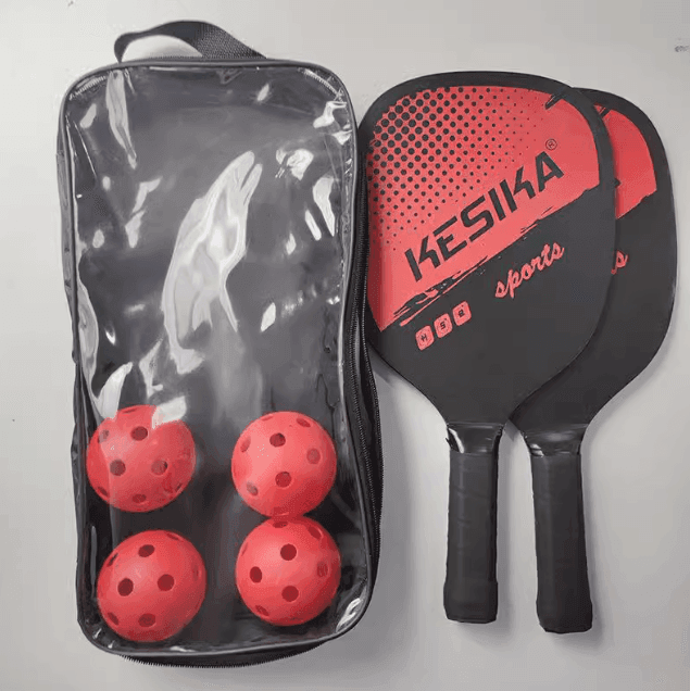 Indoor & Outdoor Wooden Pickleball Paddle Set – Perfect for Beginners - ClubOn