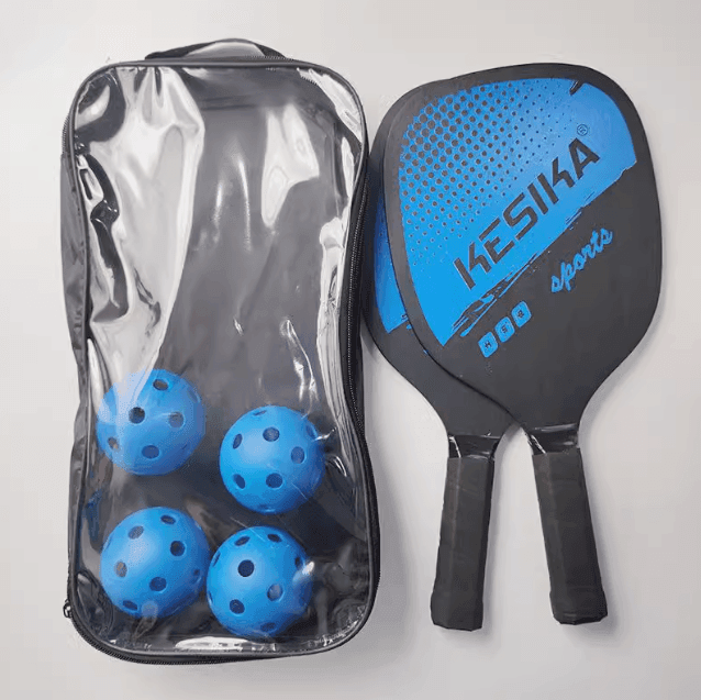 Indoor & Outdoor Wooden Pickleball Paddle Set – Perfect for Beginners - ClubOn