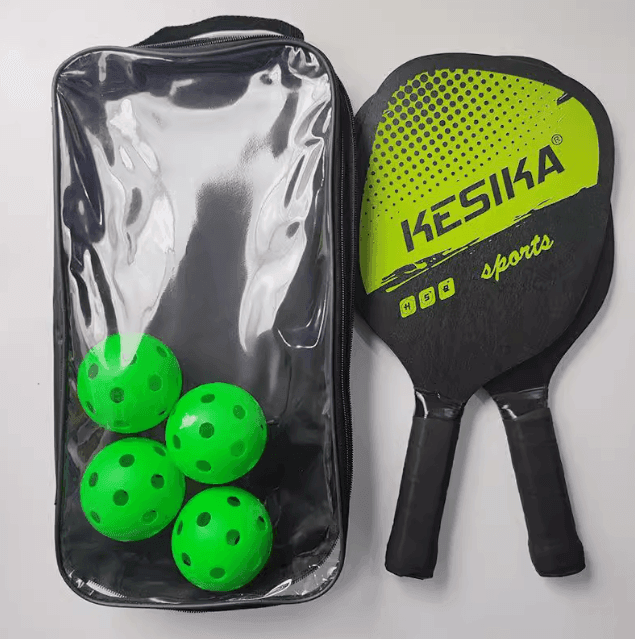 Indoor & Outdoor Wooden Pickleball Paddle Set – Perfect for Beginners - ClubOn