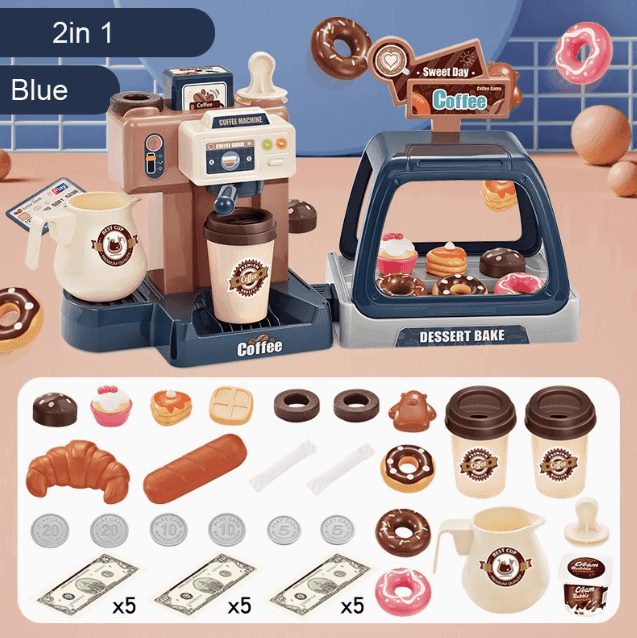Kids Coffee Machine Toy Set – Fun Simulation Kitchen Play! - ClubOn