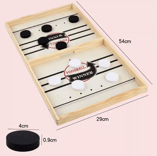 Table Hockey Fast Sling Puck Board Game – Win with Speed! - ClubOn