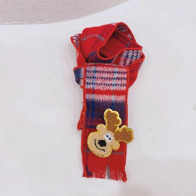 Plaid Cartoon Pet Scarf - Fur Scarf for Dogs & Cats - ClubOn