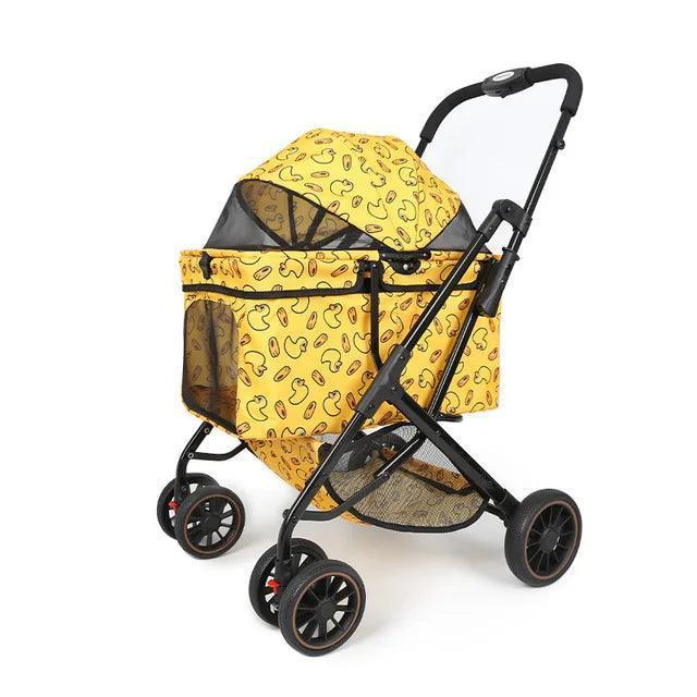 Foldable Pet Stroller | Outdoor Travel Carrier for Dogs & Cats - ClubOn