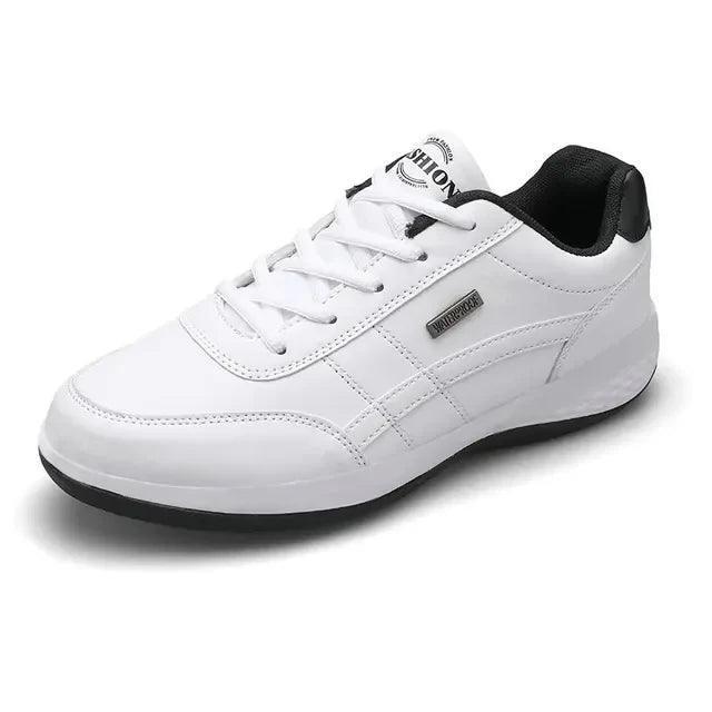 Men's Leather Sneakers – Soft Bottom Sports Casual Shoes - ClubOn