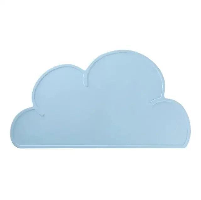 Silicone Cloud-Shaped Placemat for Kids – Heat Resistant Plate Mat for Dining & Nursing - ClubOn
