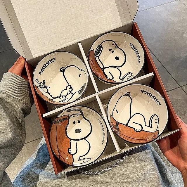 Snoopy Ceramic Bowl Set - ClubOn