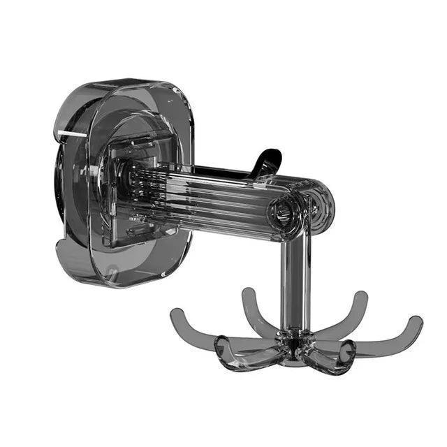 Wall Hanging Rotatable 6-Claw Hook with Suction Cup – Reusable Traceless Hook for Kitchen & Bathroom - ClubOn