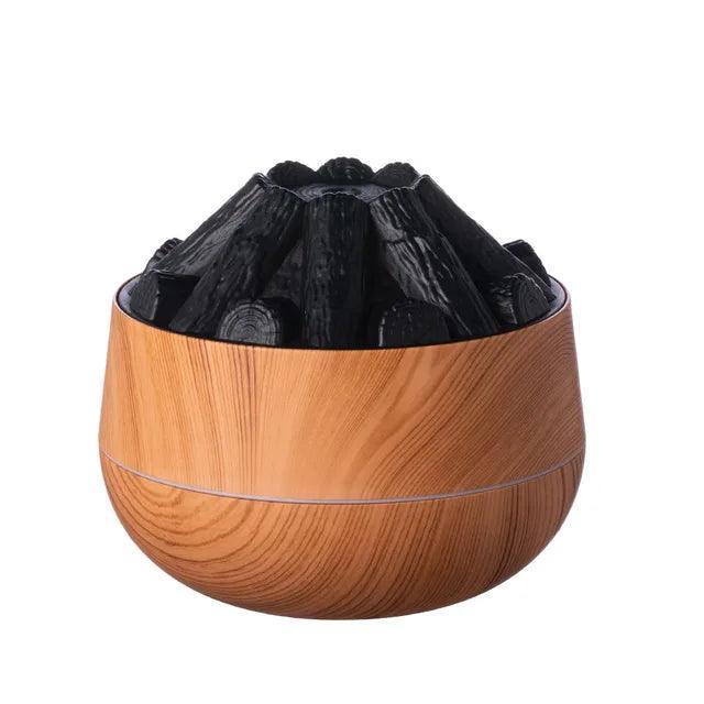 Flame Mountain USB Air Humidifier & Aromatherapy Diffuser – 300ML Simulated Volcano Fragrance Diffuser - ClubOn