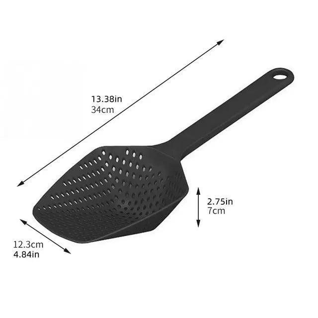 Large Strainer Spoon with Funnel – Portable Fried Food & Vegetable Water Filter for Kitchen - ClubOn