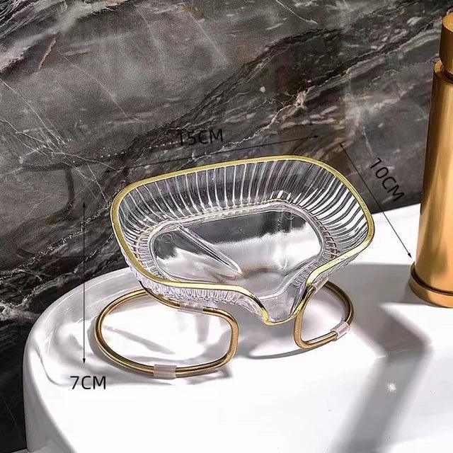 Light Luxury Bathroom Soap Dish – Drainable Soap Holder & Storage Tray - ClubOn