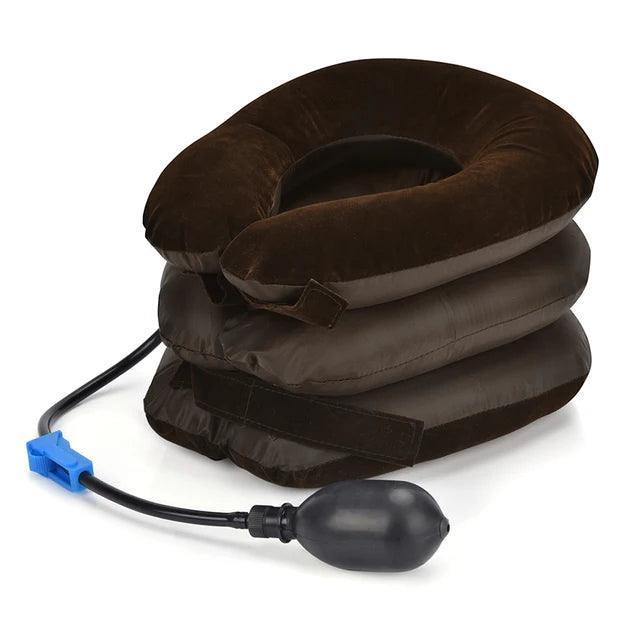 Cervical Neck Traction Massager - Inflatable Support Pillow - ClubOn