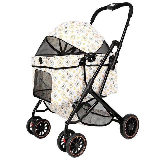 Foldable Pet Stroller | Outdoor Travel Carrier for Dogs & Cats - ClubOn