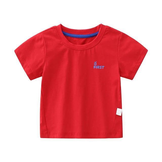Pure Cotton Short Sleeve T-Shirt - Kids Summer Wear - ClubOn