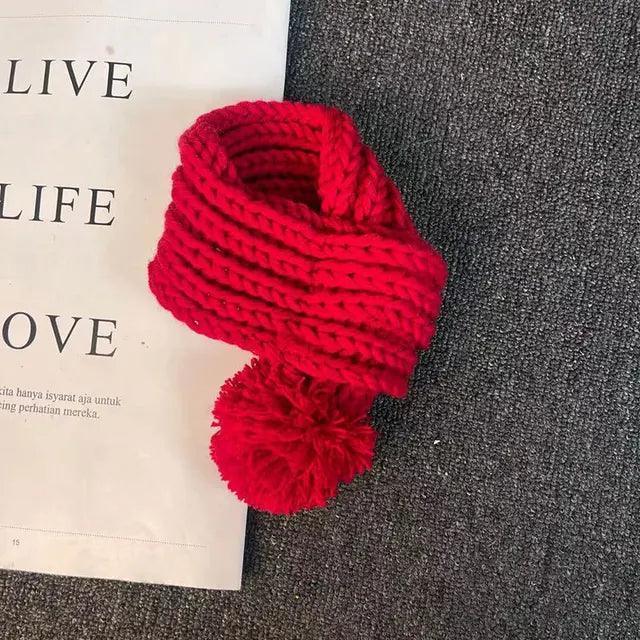 Teddy Bear Woven Pattern Pet Scarf - Fleece Collar - ClubOn