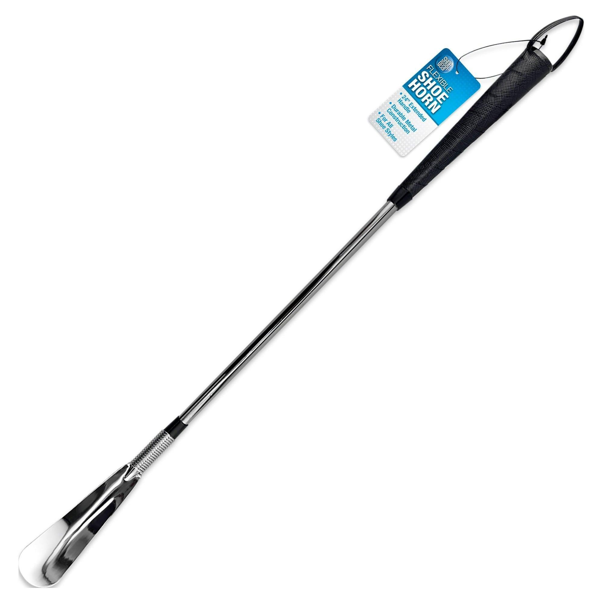 Shoe Gear Flexible Shoe Horn with Extendable Handle, Metal, 24" - ClubOn