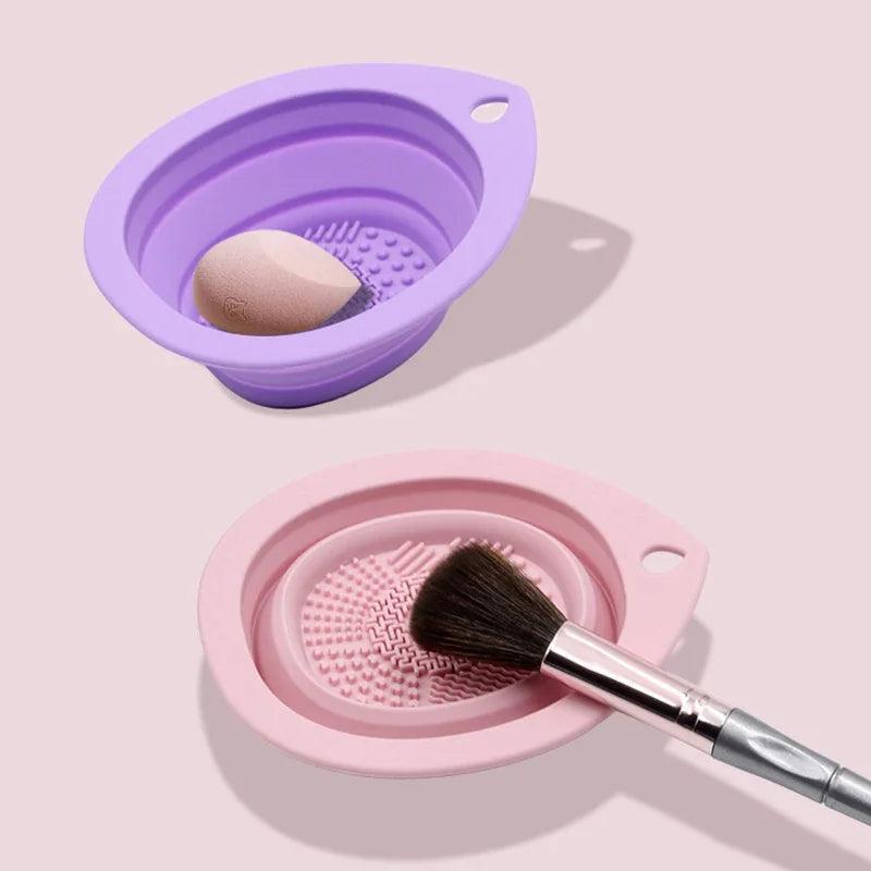 Foldable Silicone Makeup Brush Cleaner & Scrubber Pad - ClubOn