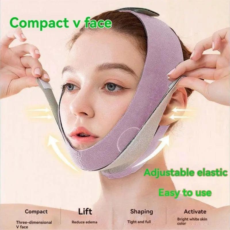 Slimming Face Belt - Lifting Double Chin Face Mask, Tight Yet Comfortable, Suitable for All Face Shapes - ClubOn