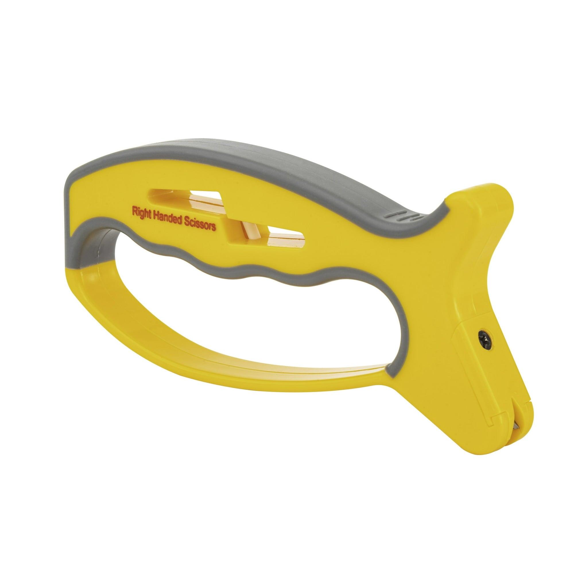 Smith’s 50170 JIFFY V-Sharp Knife & Scissors Sharpener – Yellow & Grey - ClubOn