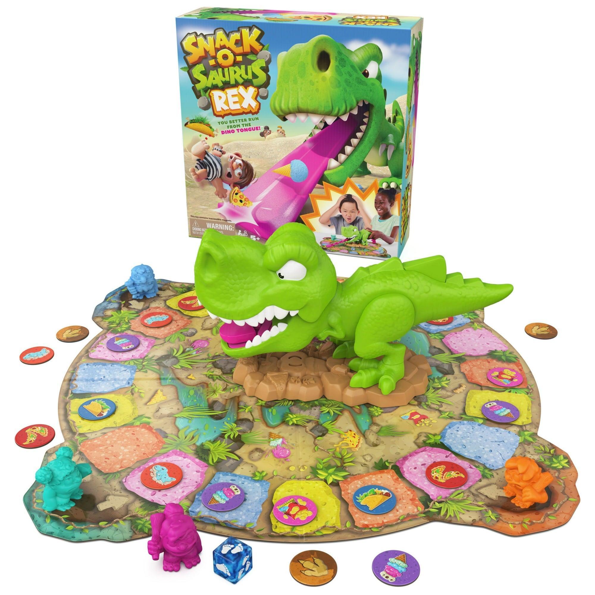 Spin Master Games Snack-O-Saurus Rex – Interactive Dinosaur Board Game for Kids Ages 5 & Up - ClubOn