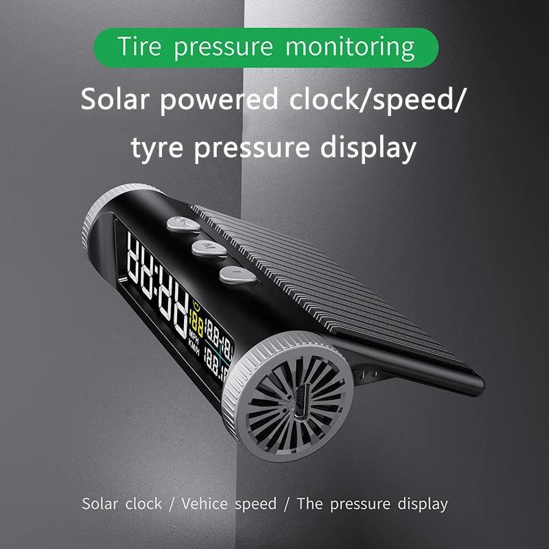 Solar Power Wireless Head-Up Display - HD Speedometer & GPS Navigation - ClubOn