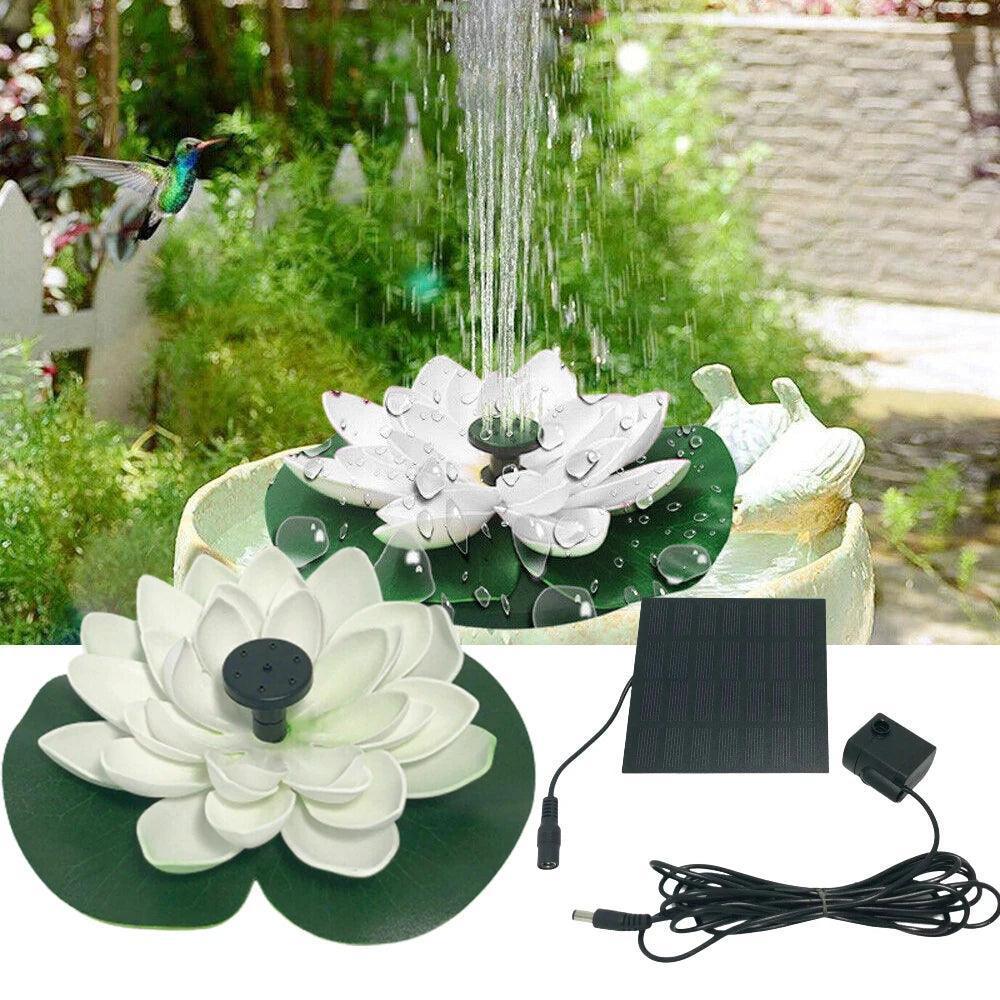 Solar Powered Floating Water Fountain – Outdoor Bird Bath & Pond Waterfall Decoration - ClubOn