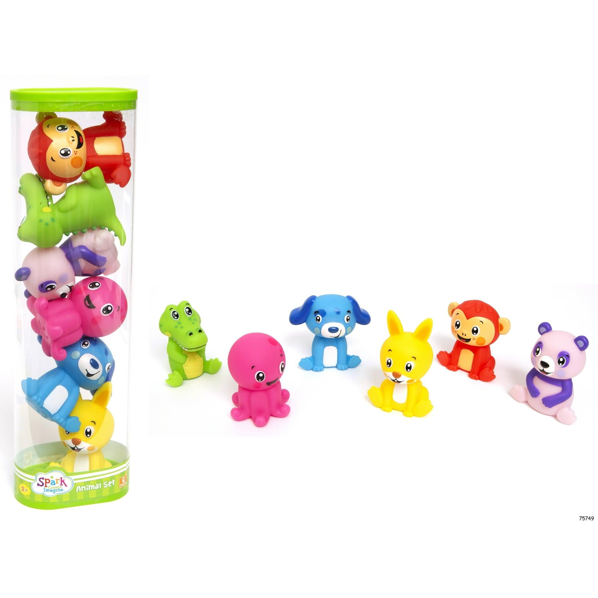 Spark Create Imagine 6-Piece Plastic Animal Figure Play Set - ClubOn