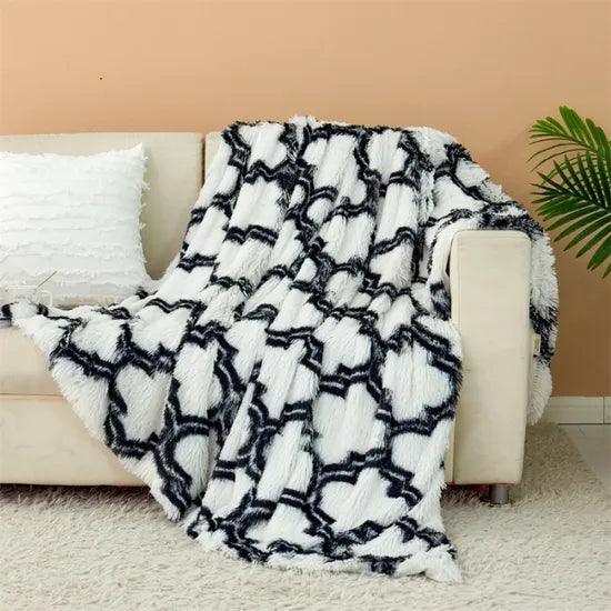 Thick Warm Soft Fleece Throw Blanket – For Bed & Couch - ClubOn