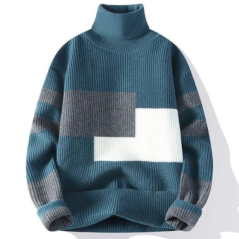 Men's Style Turtleneck Sweater - Casual & Warm - ClubOn