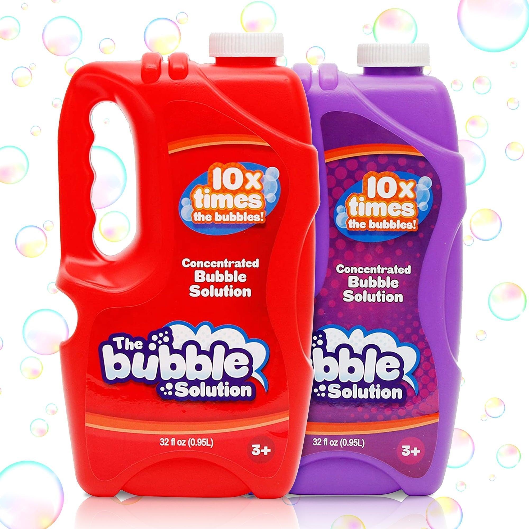 SYNCFUN 2 Bottles Bubble Solution Refill – 64 oz for Bubble Gun, Machine & Blower - ClubOn