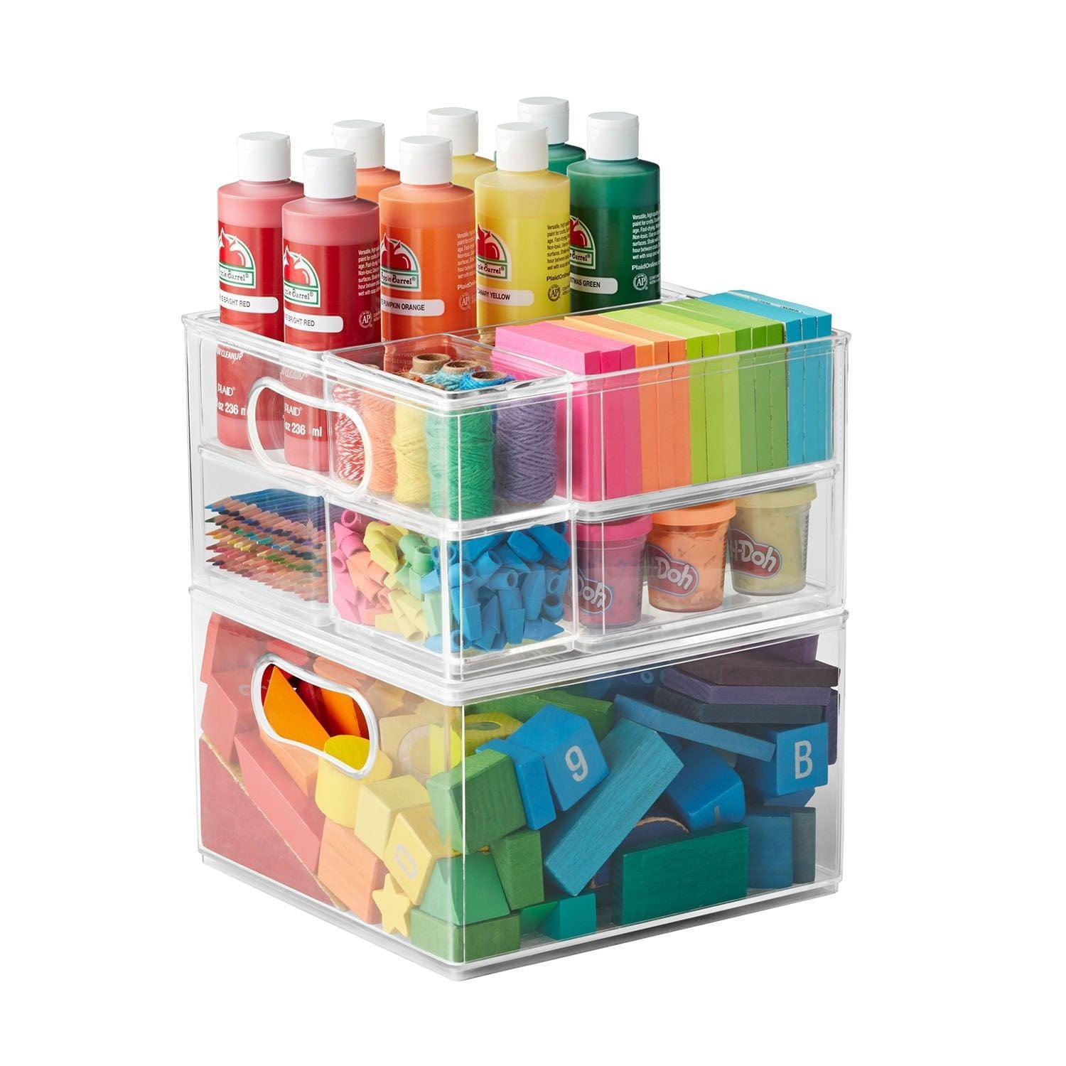 The Home Edit 8-Piece Multipurpose Edit, Plastic Storage Organizing System, Clear - ClubOn