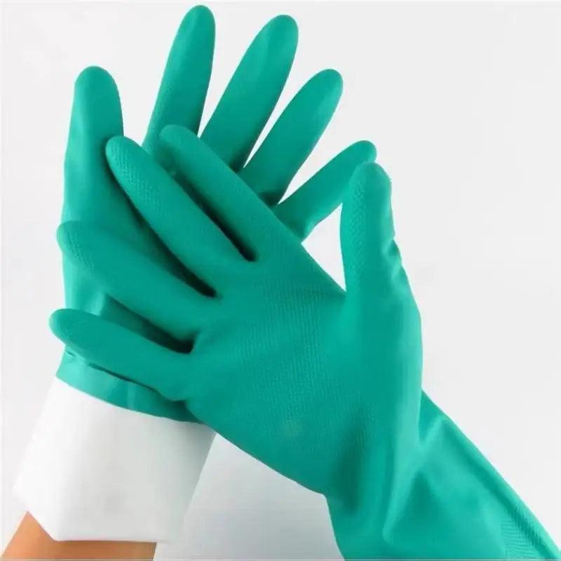 Thick Nitrile Gloves – Chemical Resistant Long Sleeve - ClubOn