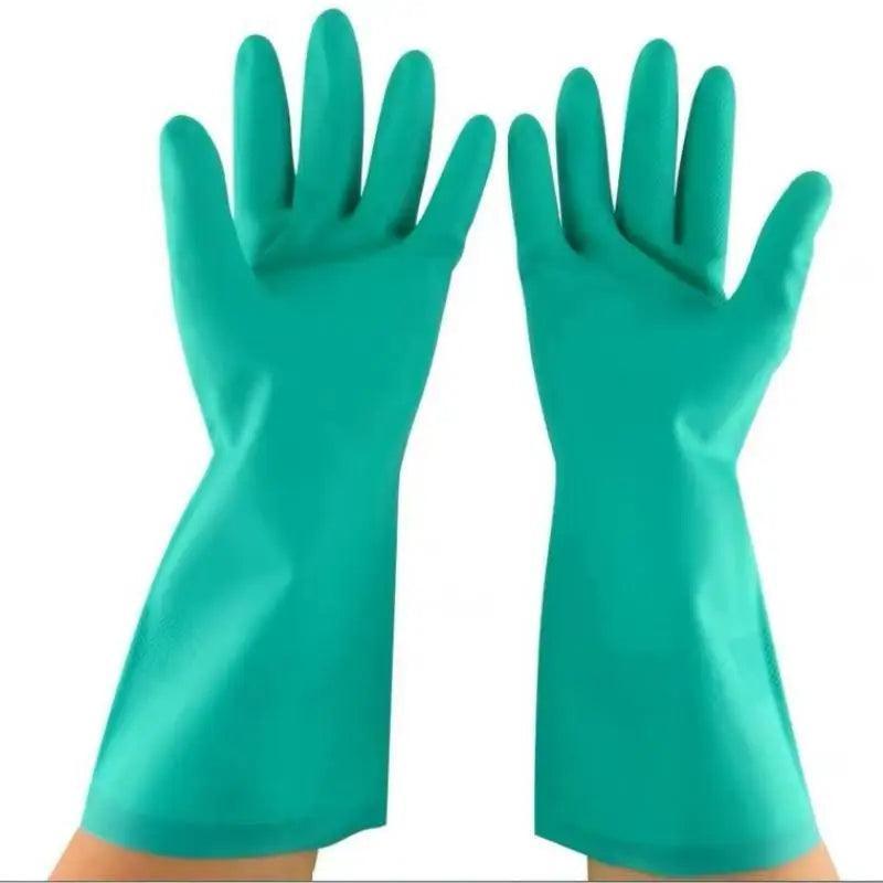 Thick Nitrile Gloves – Chemical Resistant Long Sleeve - ClubOn