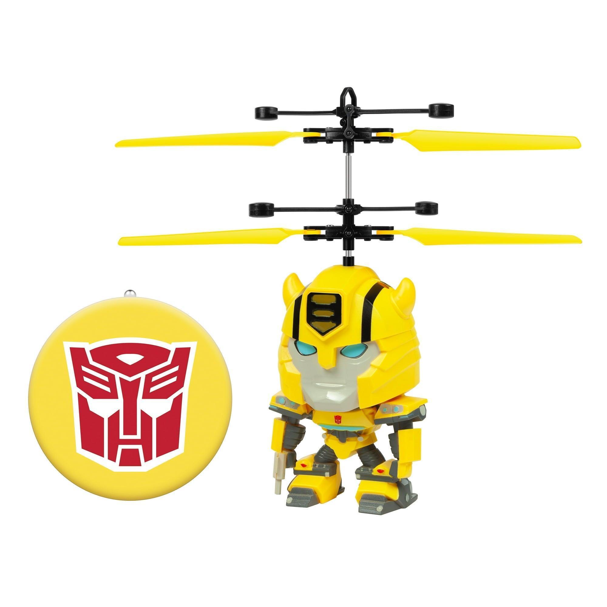 Transformers Bumblebee Big Head, 7.6-inch Motion Sensor Controlled UFO Helicopter - ClubOn