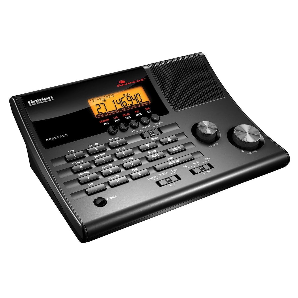 Uniden 500-Channel Radio Scanner with Weather Alert, Black, BC365CRS - ClubOn