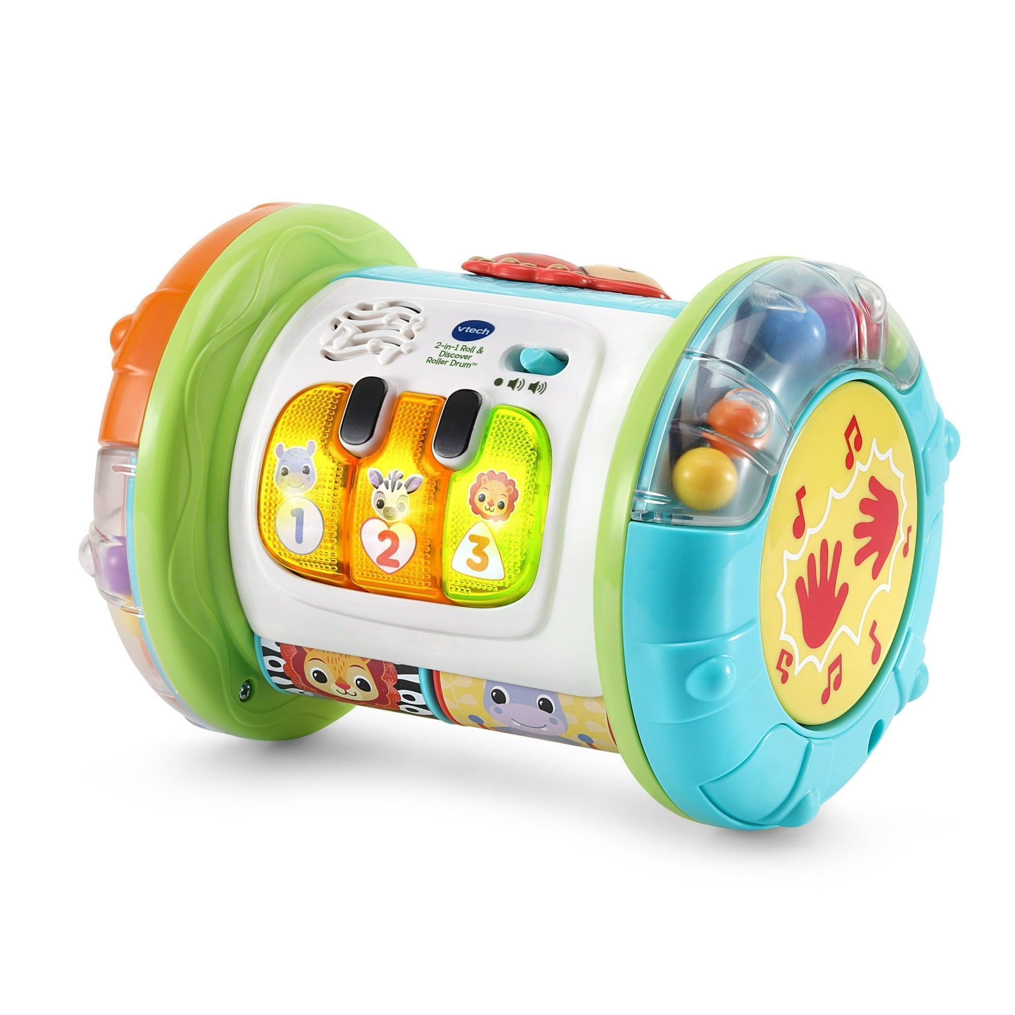 VTech Baby 2-in-1 Roll & Discover Roller Drum - Interactive Toy for Babies & Toddlers - ClubOn