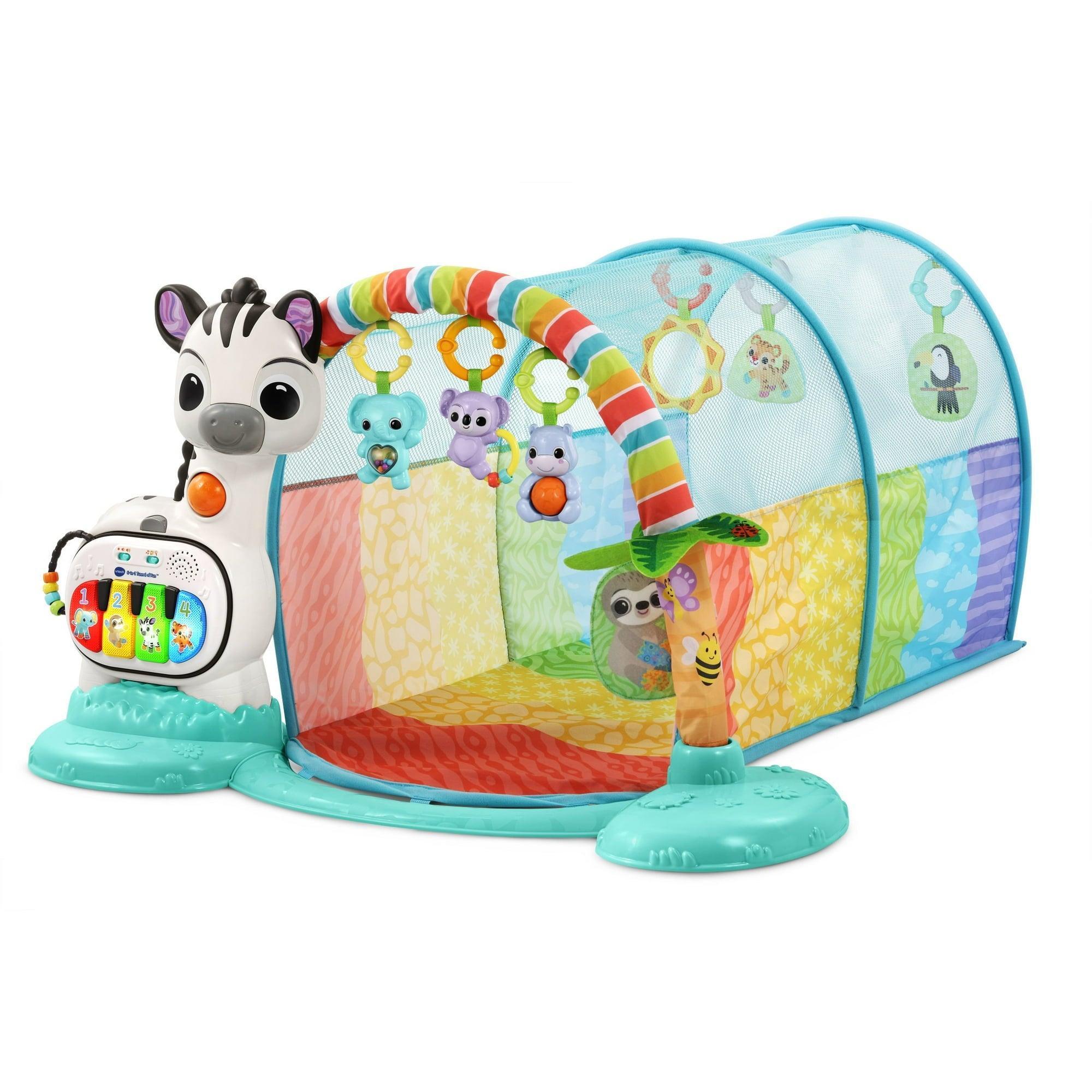 VTech 6-in-1 Tunnel of Fun™ Plush Baby Gym with Accessories, Baby & Toddler Toys - ClubOn